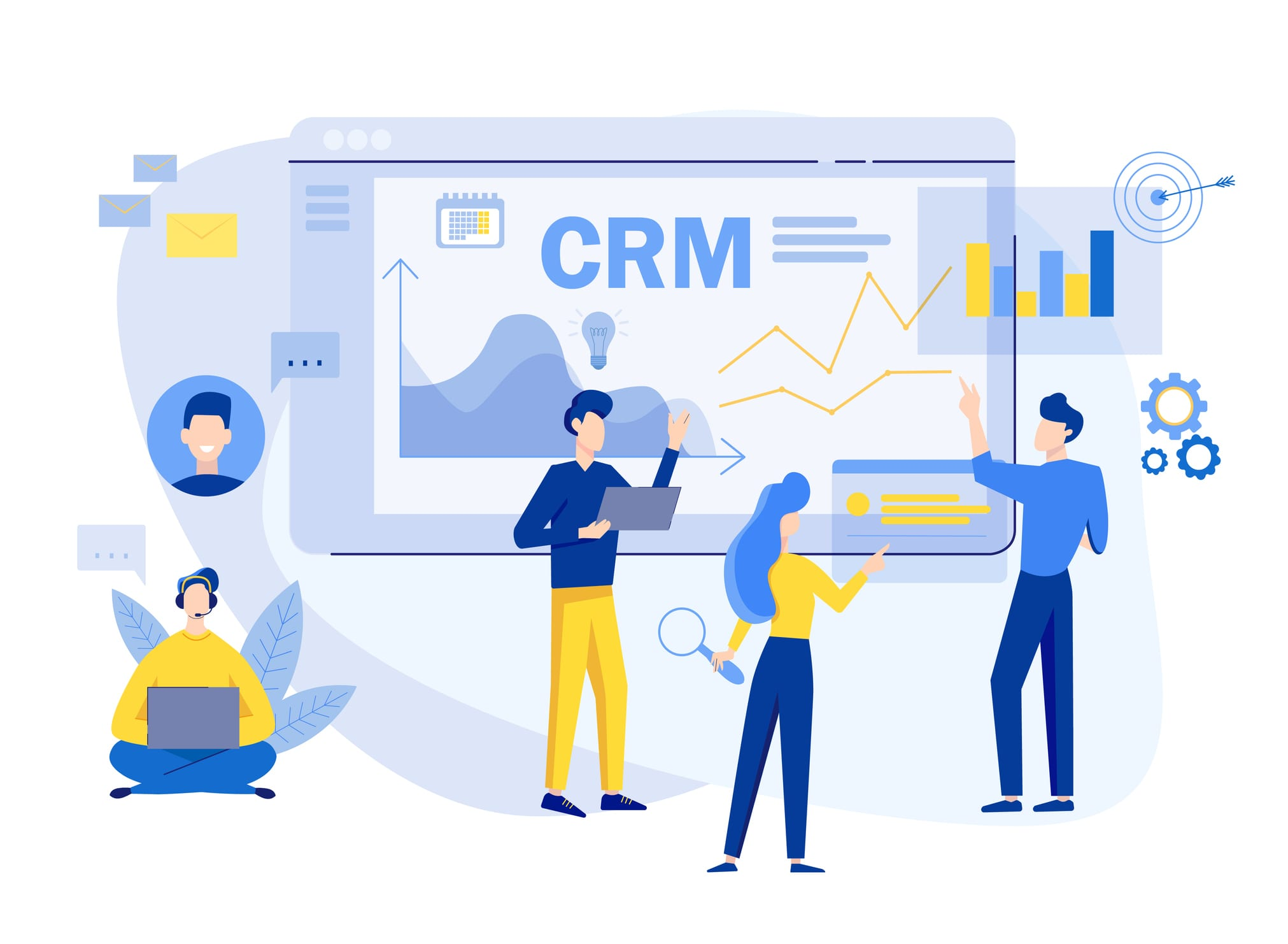 Ilustração de CRM